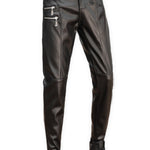 Eliza - Black Pu-Leather Pant’s for Men - Sarman Fashion - Wholesale Clothing Fashion Brand for Men from Canada