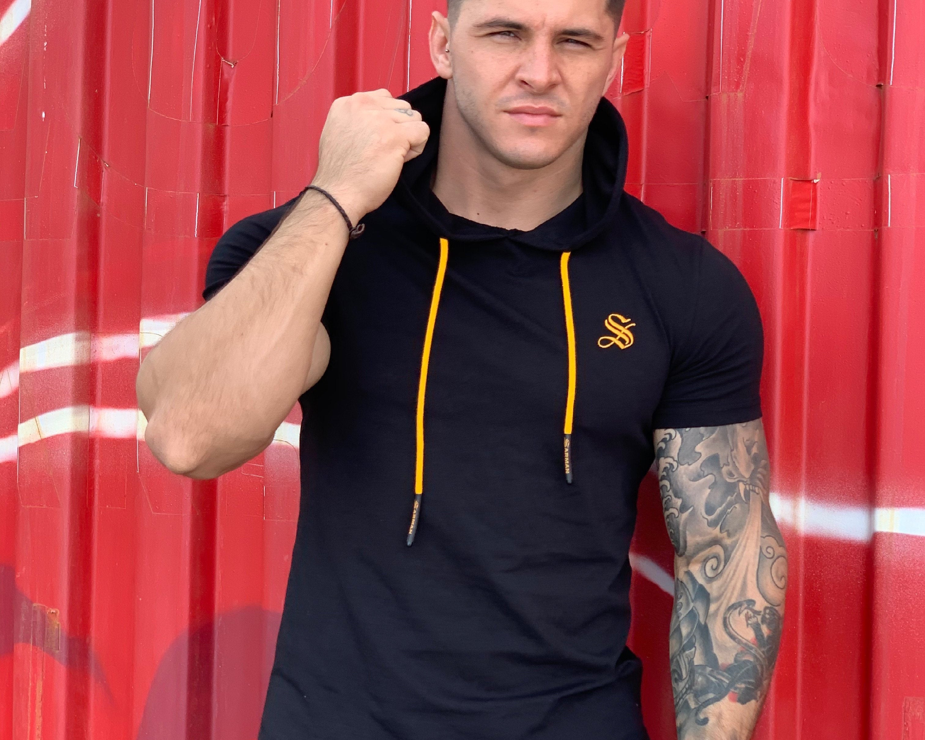 Falcon - Black T-shirt for Men - Sarman Fashion - Wholesale Clothing Fashion Brand for Men from Canada