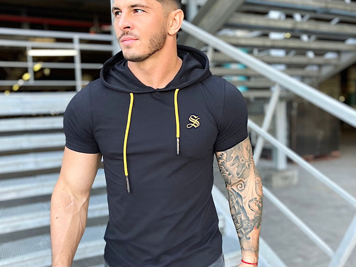 Falcon - Black T-shirt for Men - Sarman Fashion - Wholesale Clothing Fashion Brand for Men from Canada