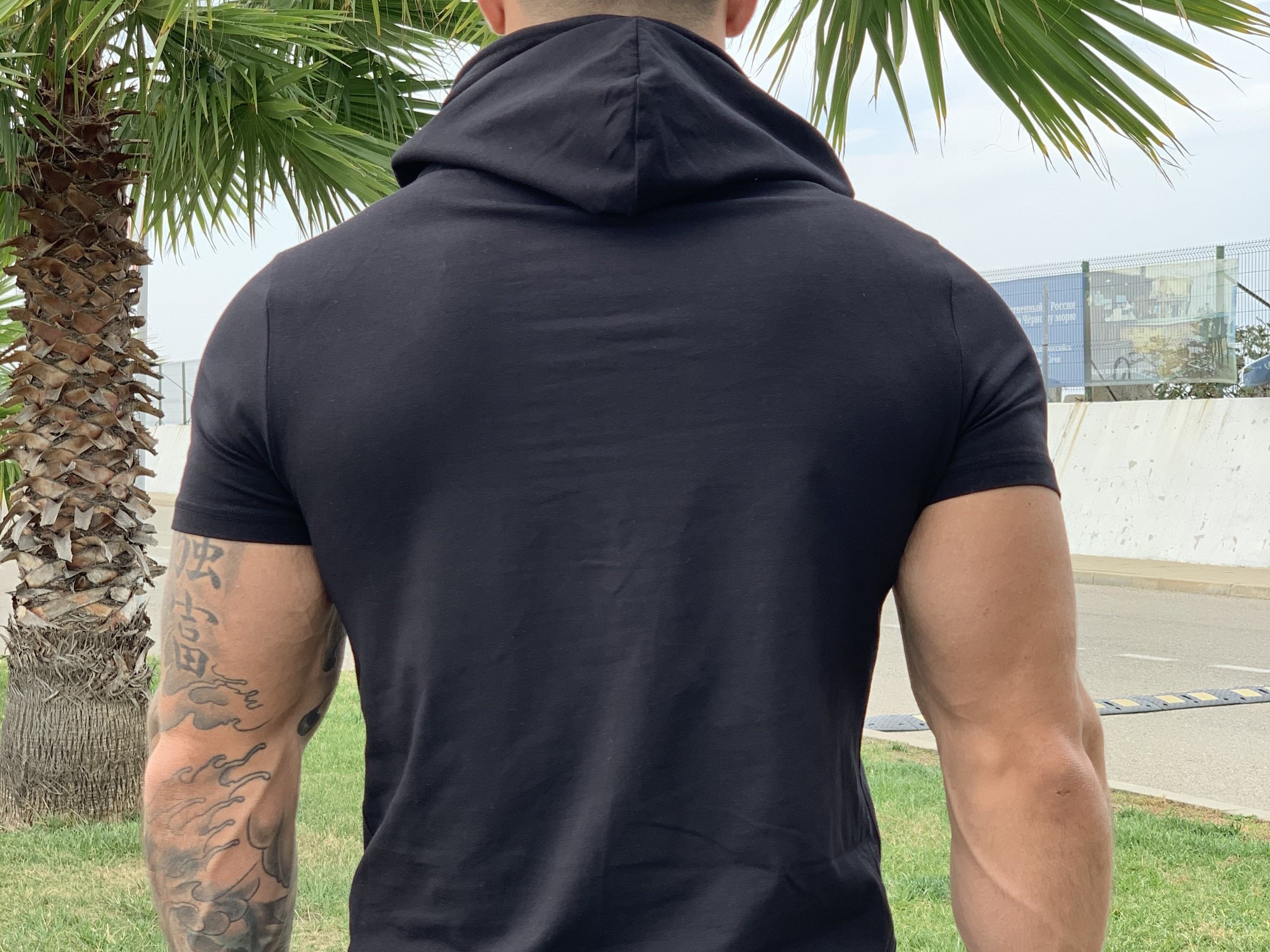 Falcon - Black T-shirt for Men (PRE-ORDER DISPATCH DATE 1 JUIN 2021) - Sarman Fashion - Wholesale Clothing Fashion Brand for Men from Canada
