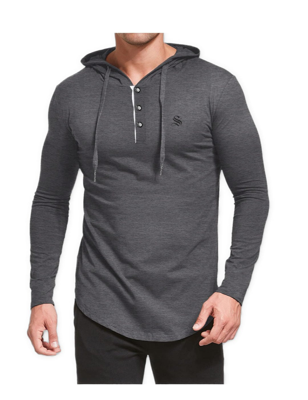 Fanula - Long Sleeve Shirt with Hood for Men - Sarman Fashion - Wholesale Clothing Fashion Brand for Men from Canada