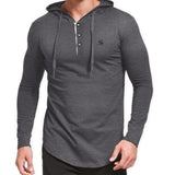 Fanula - Long Sleeve Shirt with Hood for Men - Sarman Fashion - Wholesale Clothing Fashion Brand for Men from Canada