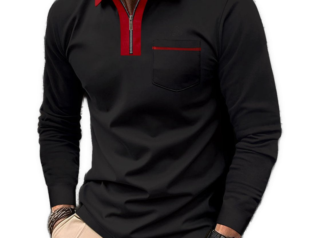 Fatima - Long Sleeves Polo Shirt for Men - Sarman Fashion - Wholesale Clothing Fashion Brand for Men from Canada