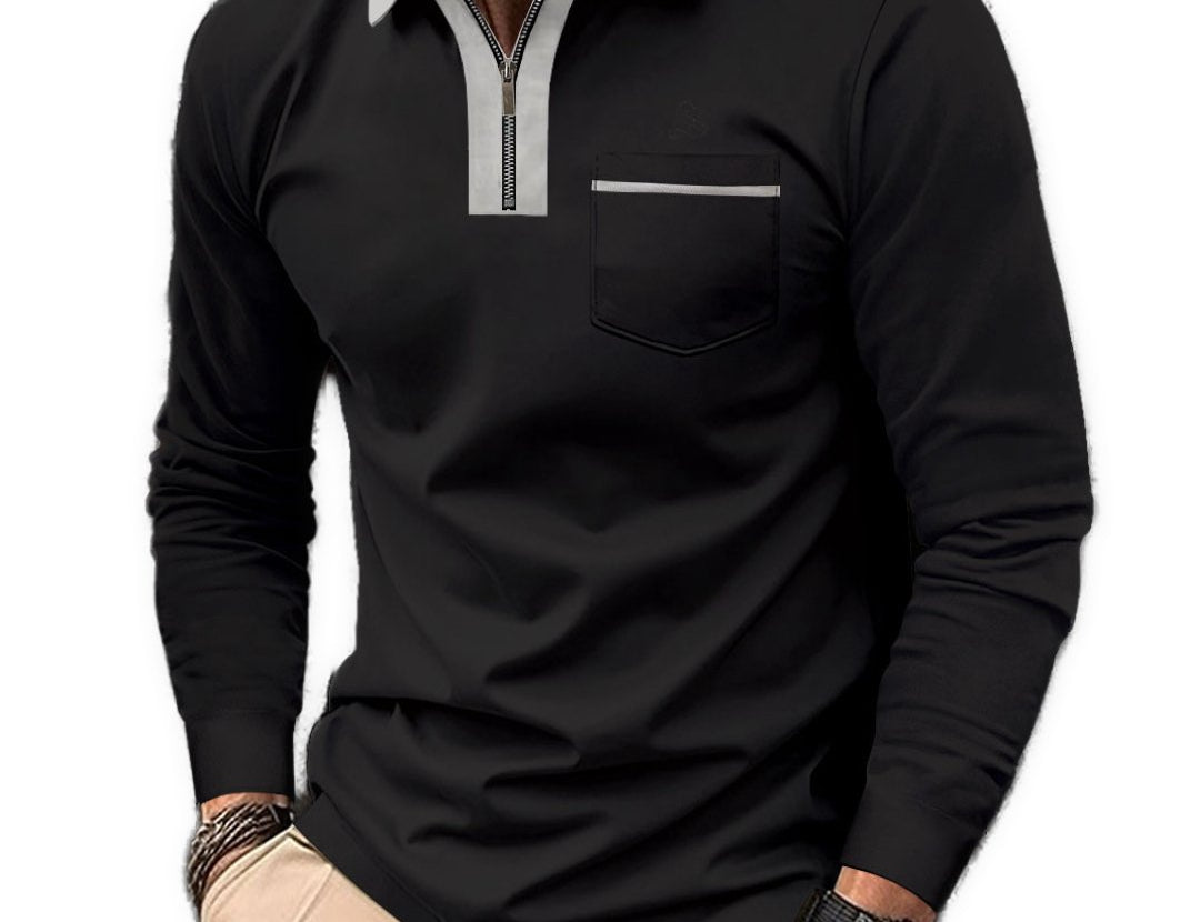 Fatima - Long Sleeves Polo Shirt for Men - Sarman Fashion - Wholesale Clothing Fashion Brand for Men from Canada