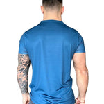 Felis - Blue T-shirt for Men (PRE-ORDER DISPATCH DATE 15 April 2023) - Sarman Fashion - Wholesale Clothing Fashion Brand for Men from Canada