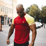 Fernando - Red/Yellow T-Shirt for Men - Sarman Fashion - Wholesale Clothing Fashion Brand for Men from Canada
