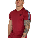 Filly - Burgundy T-shirt for Men - Sarman Fashion - Wholesale Clothing Fashion Brand for Men from Canada