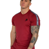 Filly - Burgundy T-shirt for Men - Sarman Fashion - Wholesale Clothing Fashion Brand for Men from Canada