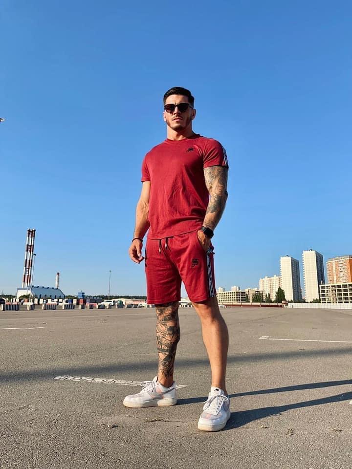 Filly - Burgundy T-shirt for Men - Sarman Fashion - Wholesale Clothing Fashion Brand for Men from Canada