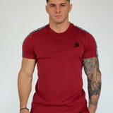 Filly - Burgundy T-shirt for Men (PRE-ORDER DISPATCH DATE 1 JUIN 2021) - Sarman Fashion - Wholesale Clothing Fashion Brand for Men from Canada