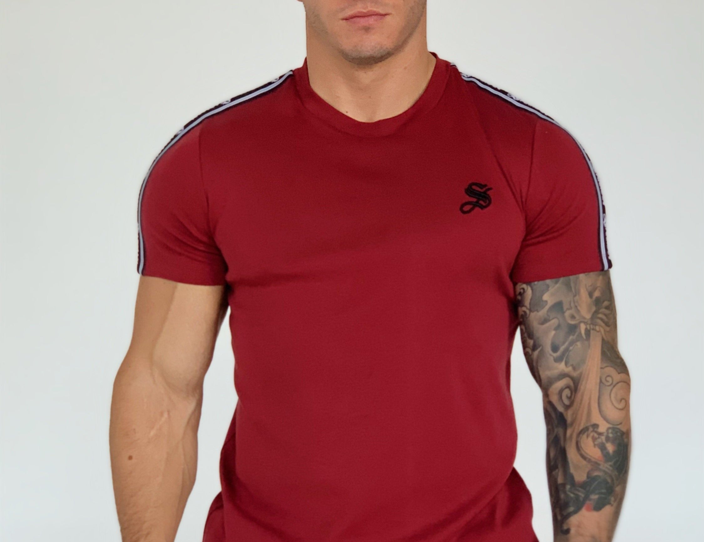 Filly - Burgundy T-shirt for Men (PRE-ORDER DISPATCH DATE 1 JUIN 2021) - Sarman Fashion - Wholesale Clothing Fashion Brand for Men from Canada