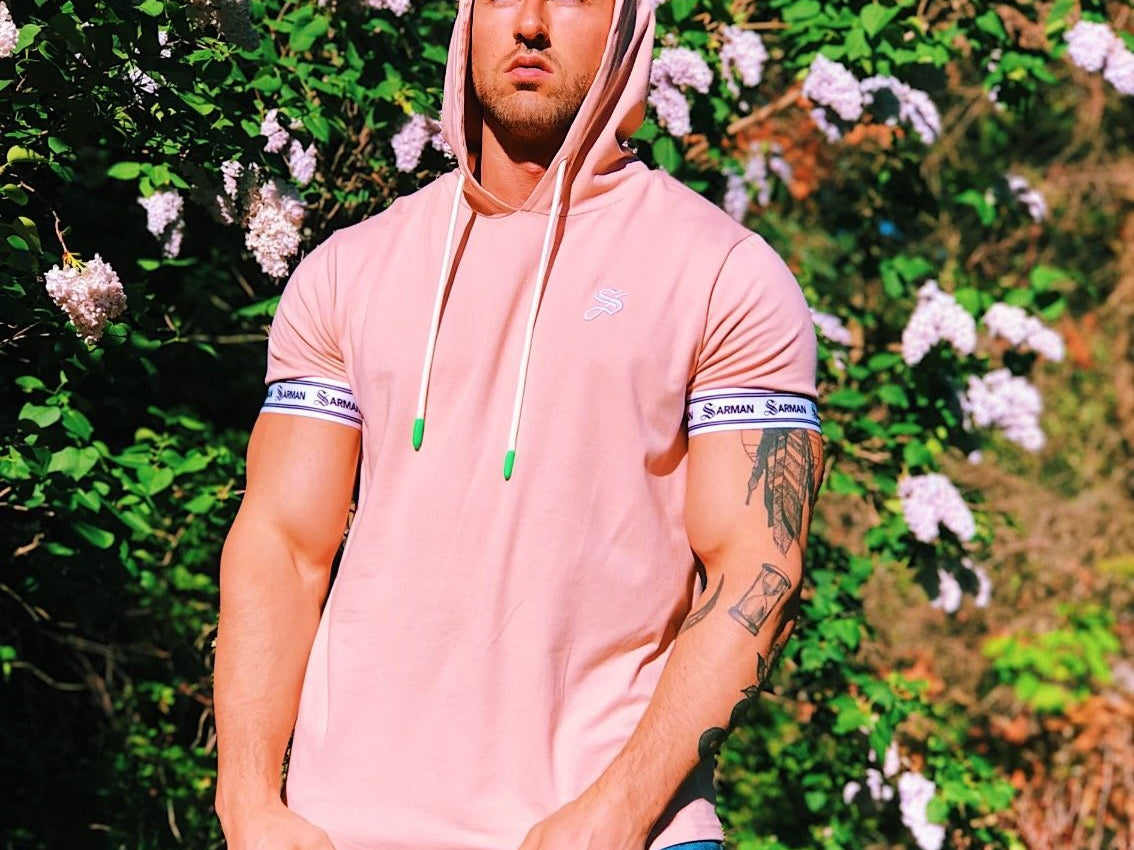 Flamingo #2 - Pink T-shirt for Men - Sarman Fashion - Wholesale Clothing Fashion Brand for Men from Canada