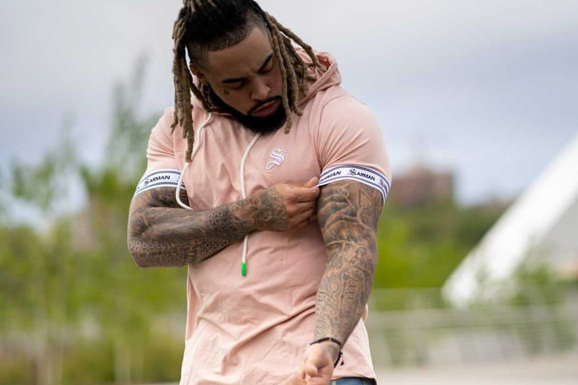 Flamingo #2 - Pink T-shirt for Men - Sarman Fashion - Wholesale Clothing Fashion Brand for Men from Canada