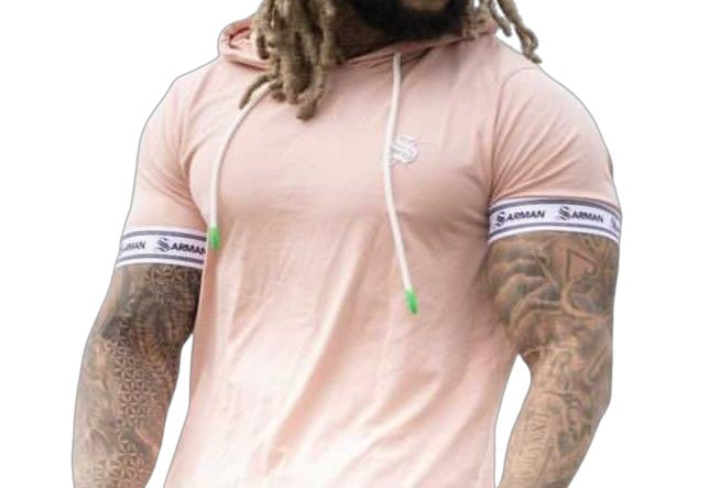Flamingo #2 - Pink T-shirt for Men - Sarman Fashion - Wholesale Clothing Fashion Brand for Men from Canada