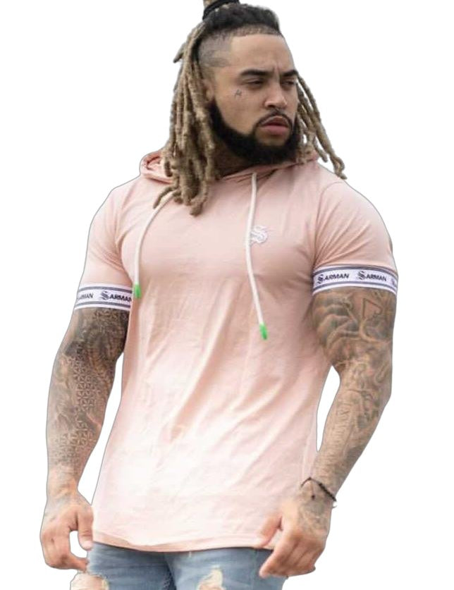 Flamingo #2 - Pink T-shirt for Men - Sarman Fashion - Wholesale Clothing Fashion Brand for Men from Canada