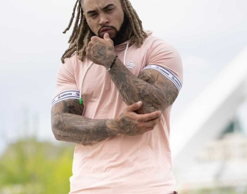 Flamingo #2 - Pink T-shirt for Men - Sarman Fashion - Wholesale Clothing Fashion Brand for Men from Canada