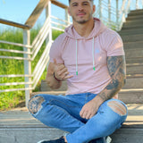Flamingo - Pink T-shirt for Men - Sarman Fashion - Wholesale Clothing Fashion Brand for Men from Canada