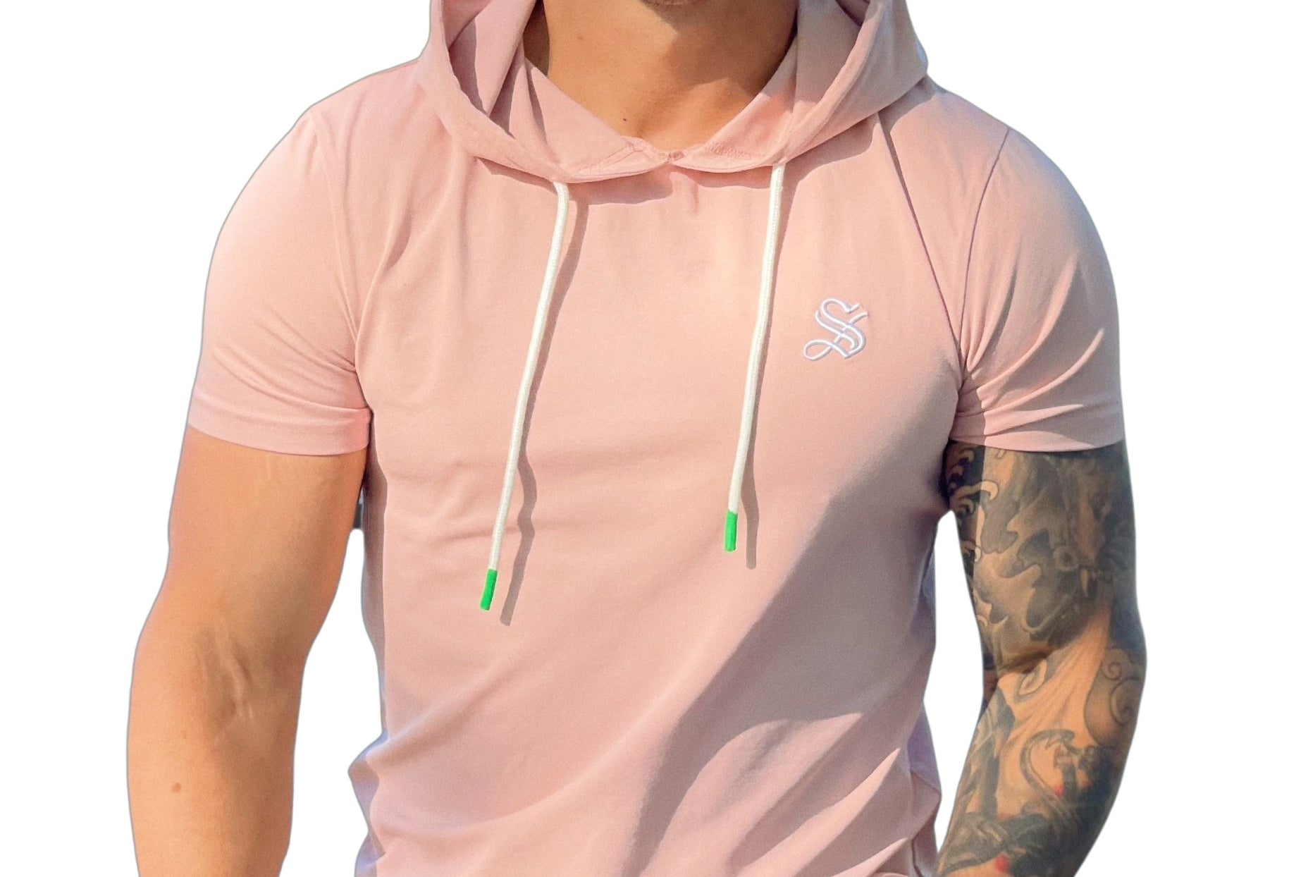 Flamingo - Pink T-shirt for Men - Sarman Fashion - Wholesale Clothing Fashion Brand for Men from Canada