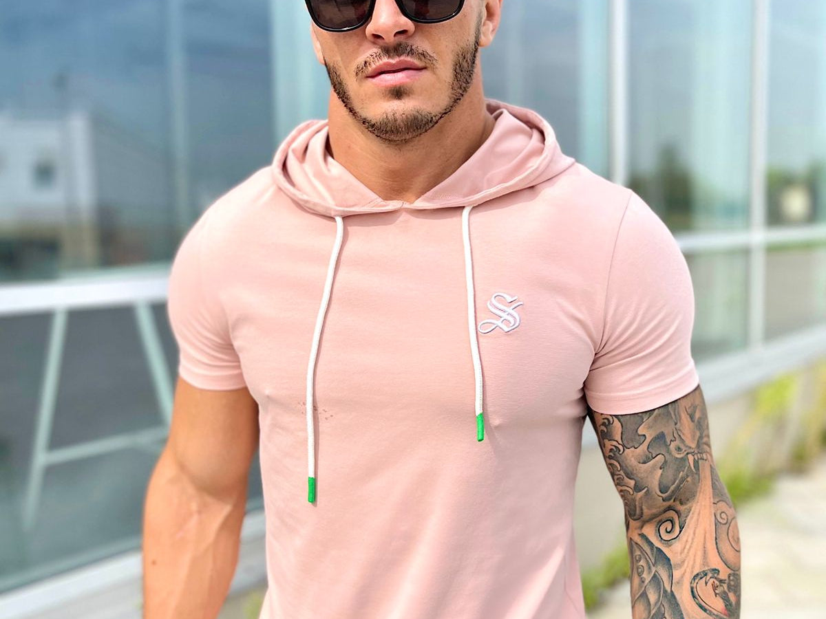 Flamingo - Pink T-shirt for Men - Sarman Fashion - Wholesale Clothing Fashion Brand for Men from Canada