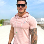 Flamingo - Pink T-shirt for Men - Sarman Fashion - Wholesale Clothing Fashion Brand for Men from Canada