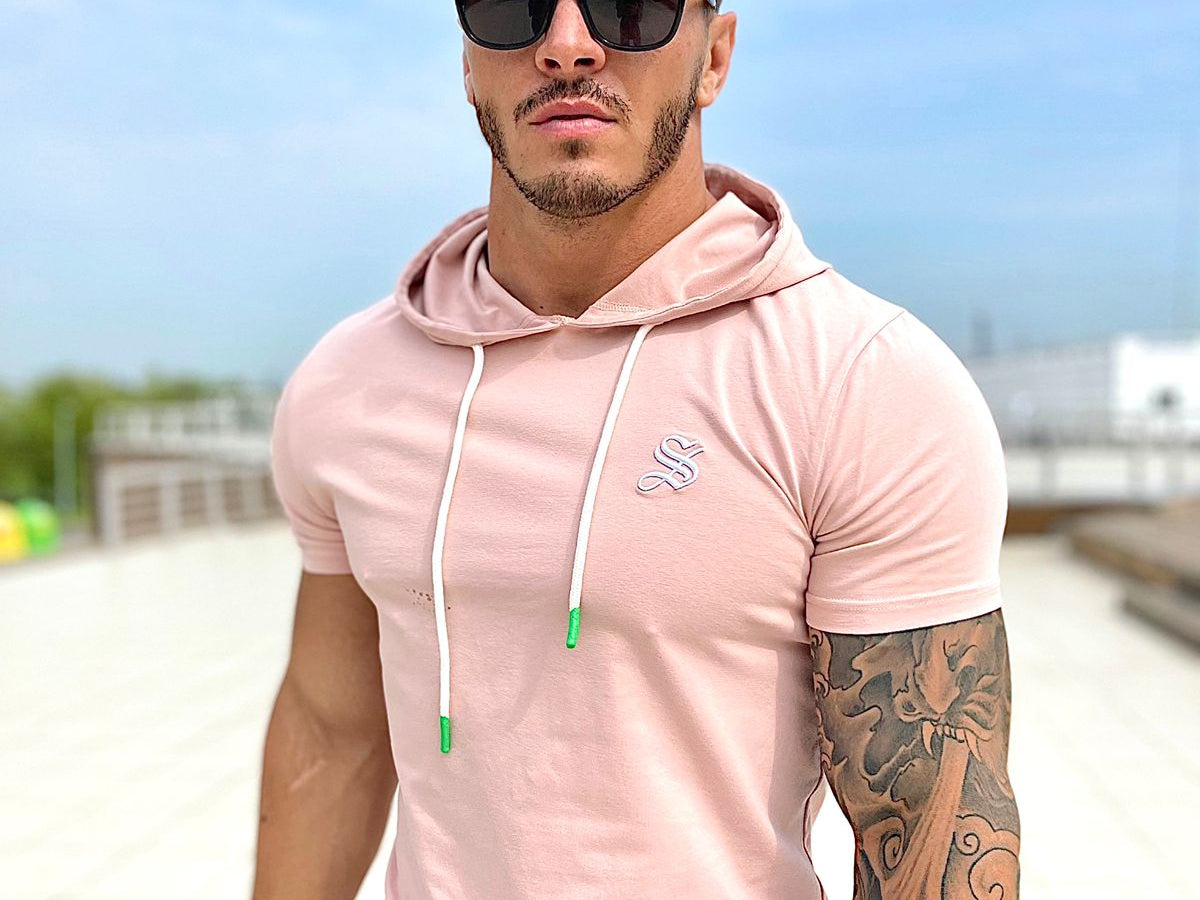 Flamingo - Pink T-shirt for Men - Sarman Fashion - Wholesale Clothing Fashion Brand for Men from Canada