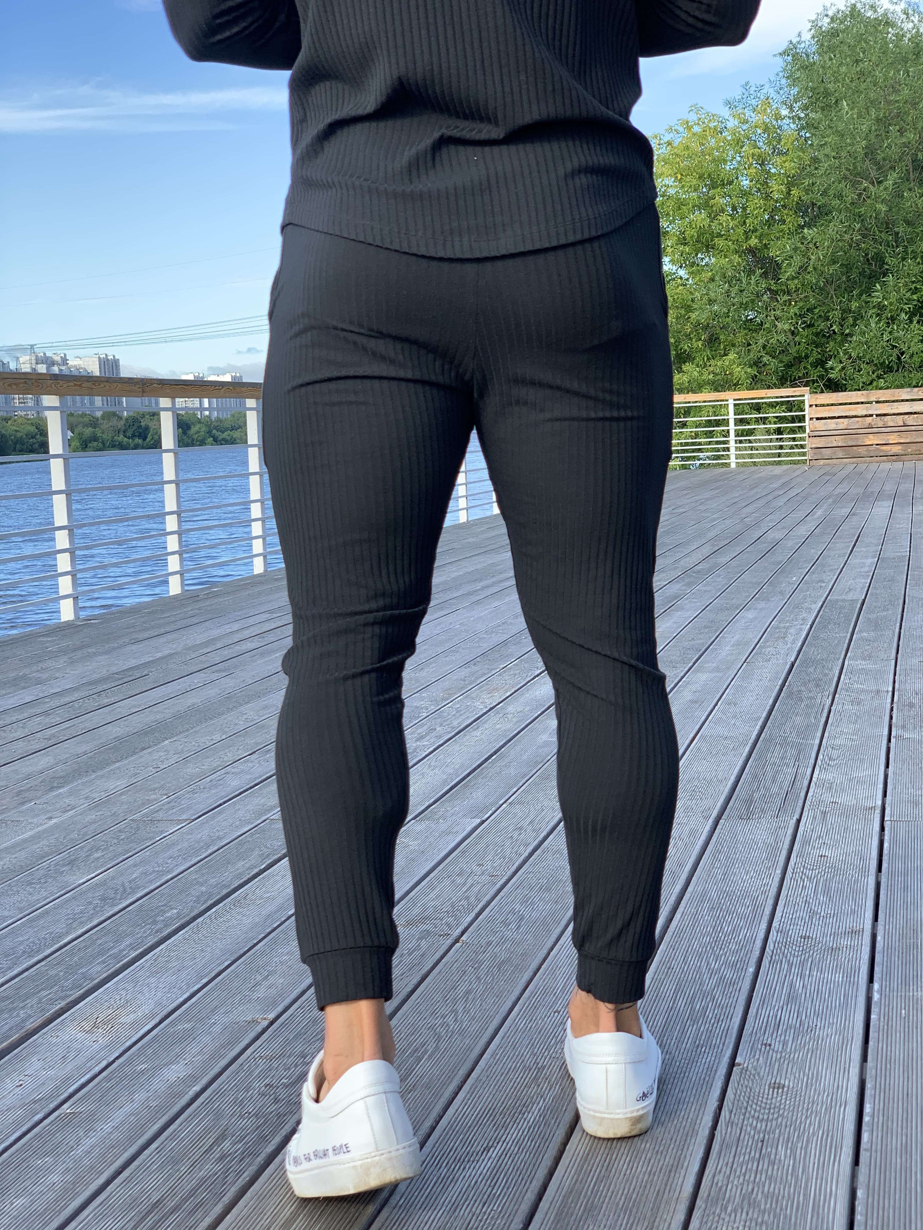 Flawless - Black Track Pant for Men (PRE-ORDER DISPATCH DATE 25 SEPTEMBER) - Sarman Fashion - Wholesale Clothing Fashion Brand for Men from Canada