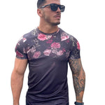 Flemish - Black/Blue T-Shirt for Men (PRE-ORDER DISPATCH DATE 25 DECEMBER 2021) - Sarman Fashion - Wholesale Clothing Fashion Brand for Men from Canada