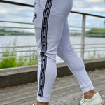 FlyBall - White Joggers for Men - Sarman Fashion - Wholesale Clothing Fashion Brand for Men from Canada