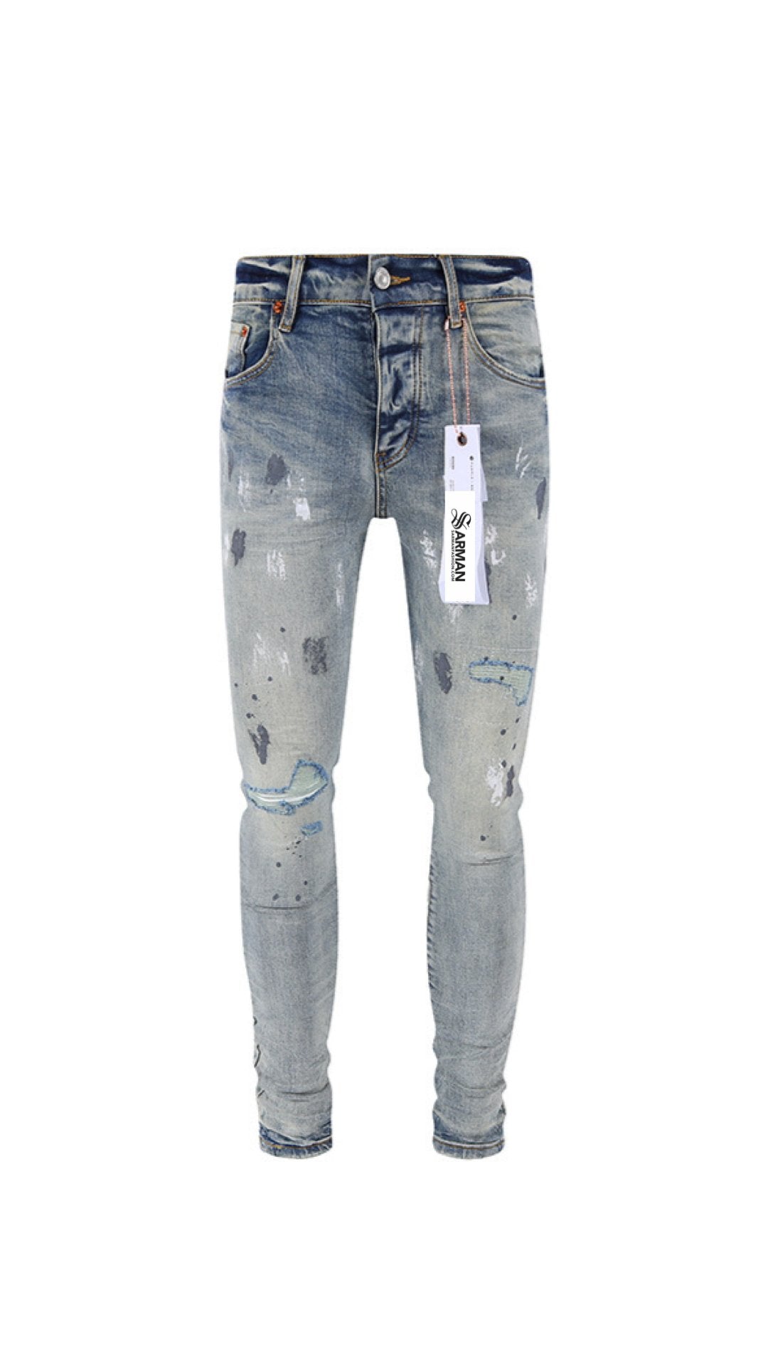 Foluzda - Skinny Legs Denim Jeans for Men - Sarman Fashion - Wholesale Clothing Fashion Brand for Men from Canada