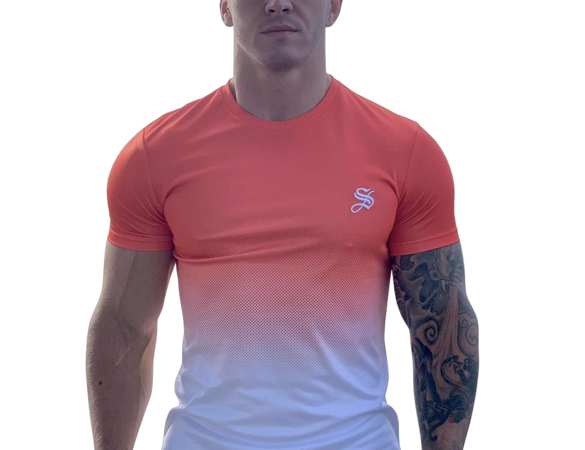 Fox - Orange T-shirt for Men - Sarman Fashion - Wholesale Clothing Fashion Brand for Men from Canada