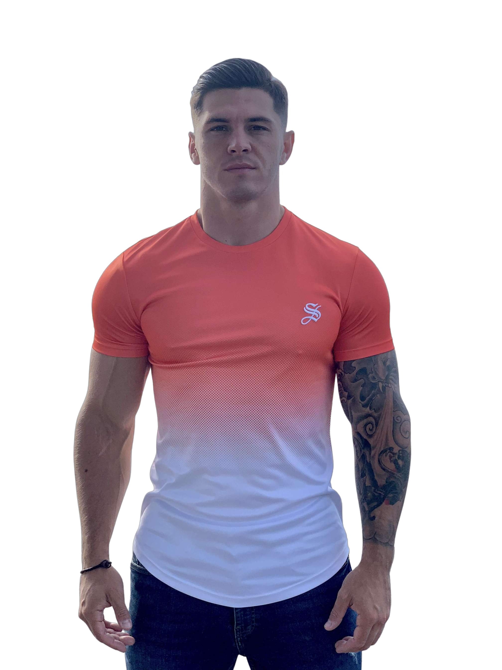 Fox - Orange T-shirt for Men - Sarman Fashion - Wholesale Clothing Fashion Brand for Men from Canada
