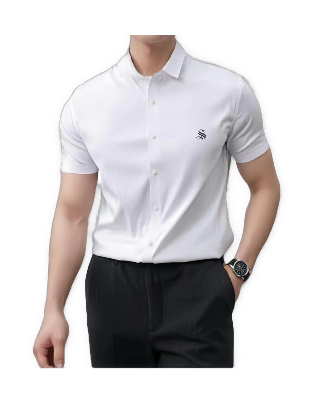 Francisco - Short Sleeves Shirt for Men - Sarman Fashion - Wholesale Clothing Fashion Brand for Men from Canada