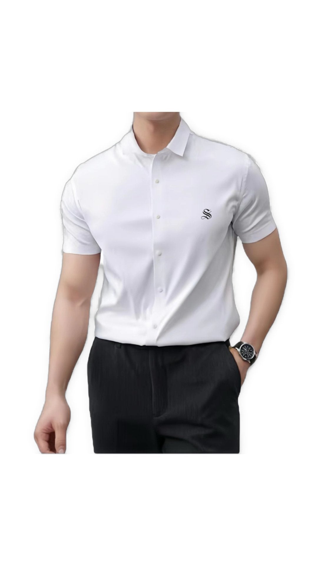 Francisco - Short Sleeves Shirt for Men - Sarman Fashion - Wholesale Clothing Fashion Brand for Men from Canada