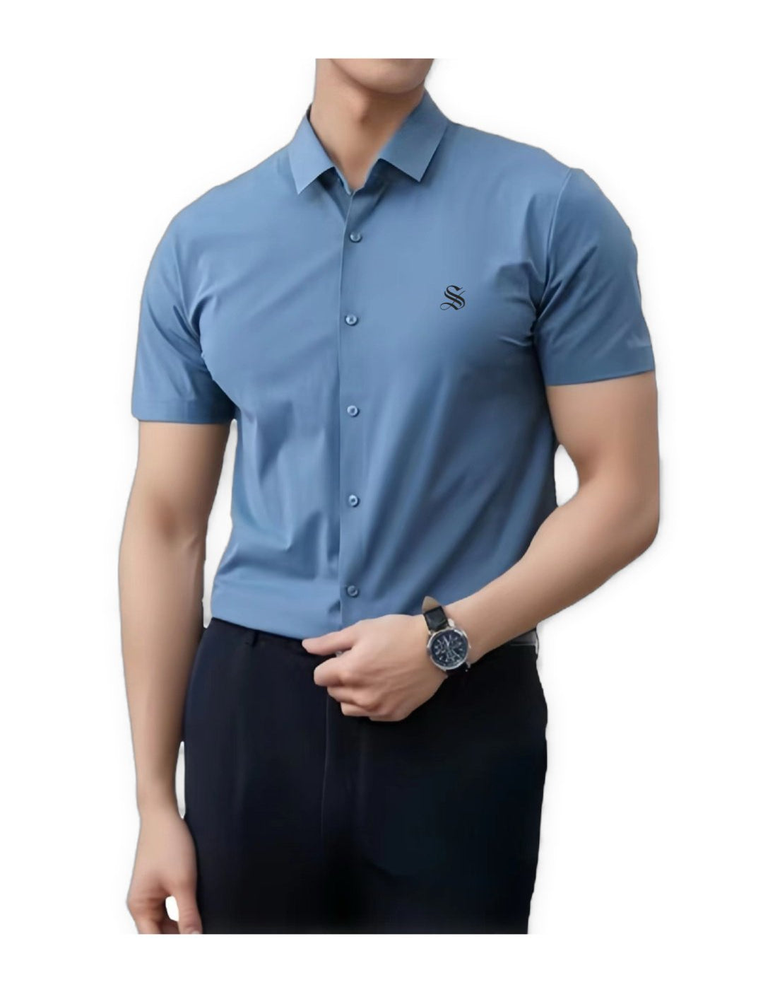Francisco - Short Sleeves Shirt for Men - Sarman Fashion - Wholesale Clothing Fashion Brand for Men from Canada