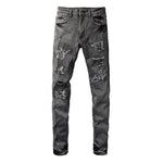 Franku - Grey Jeans for Men - Sarman Fashion - Wholesale Clothing Fashion Brand for Men from Canada