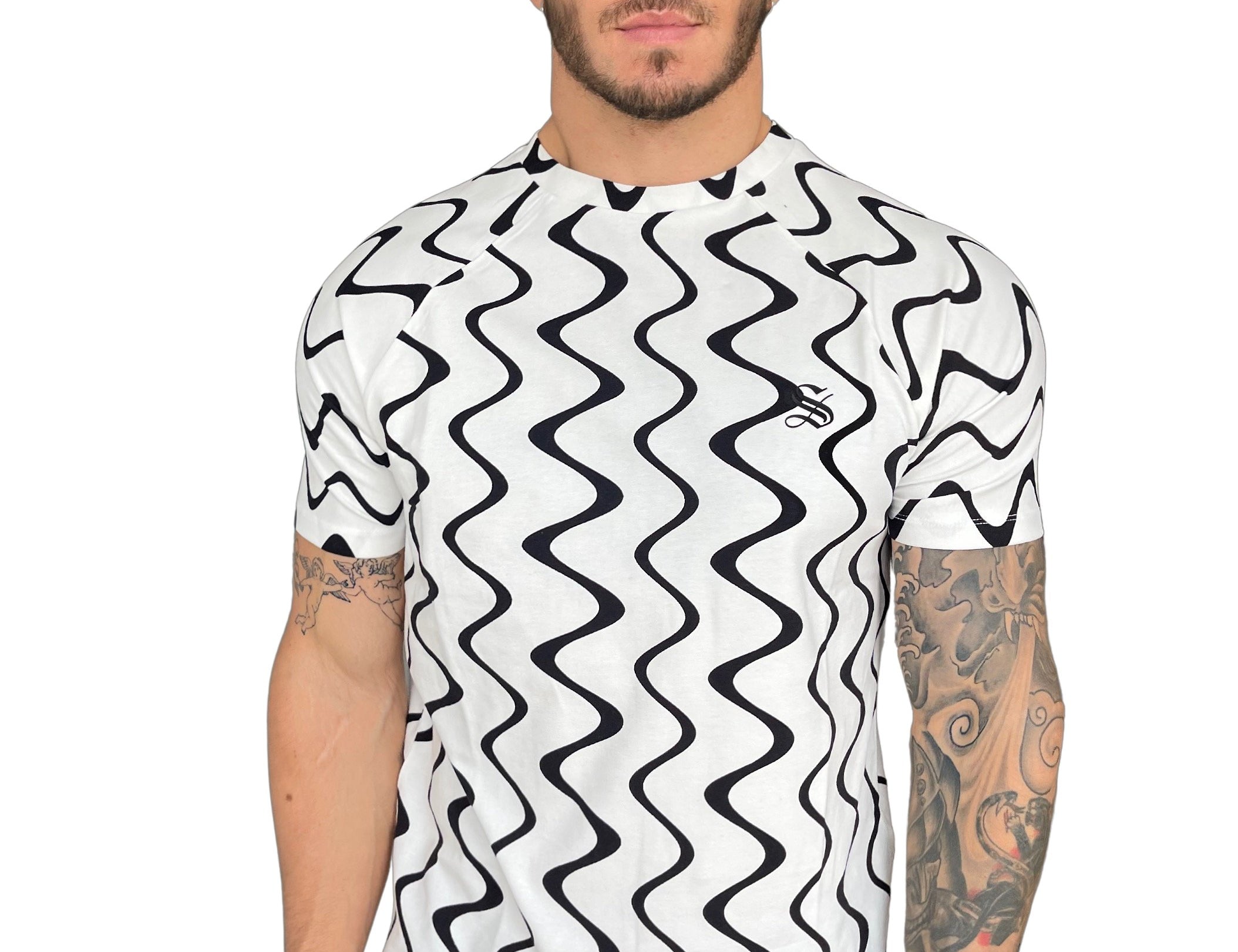 Frappe - White T-shirt for Men - Sarman Fashion - Wholesale Clothing Fashion Brand for Men from Canada