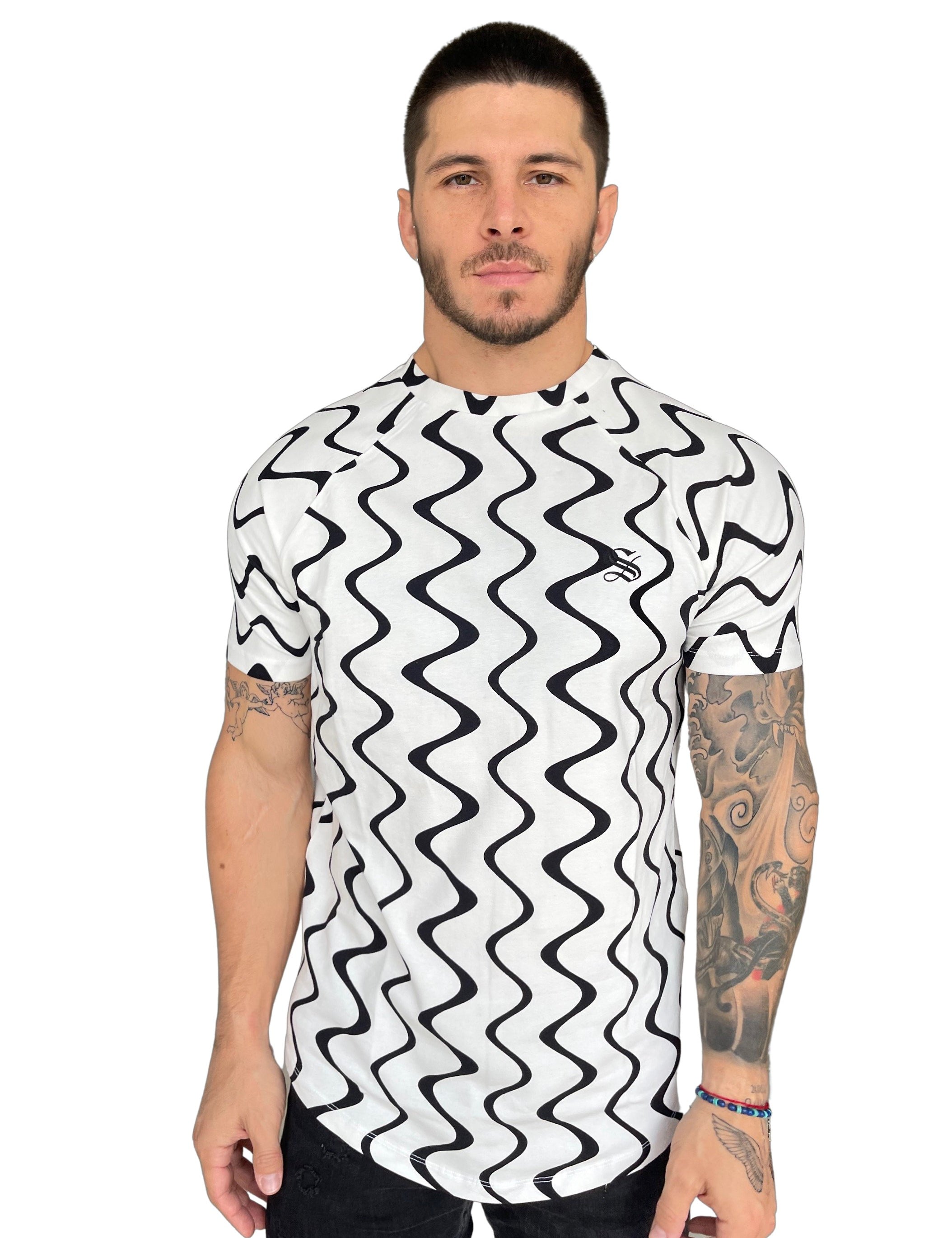 Frappe - White T-shirt for Men - Sarman Fashion - Wholesale Clothing Fashion Brand for Men from Canada