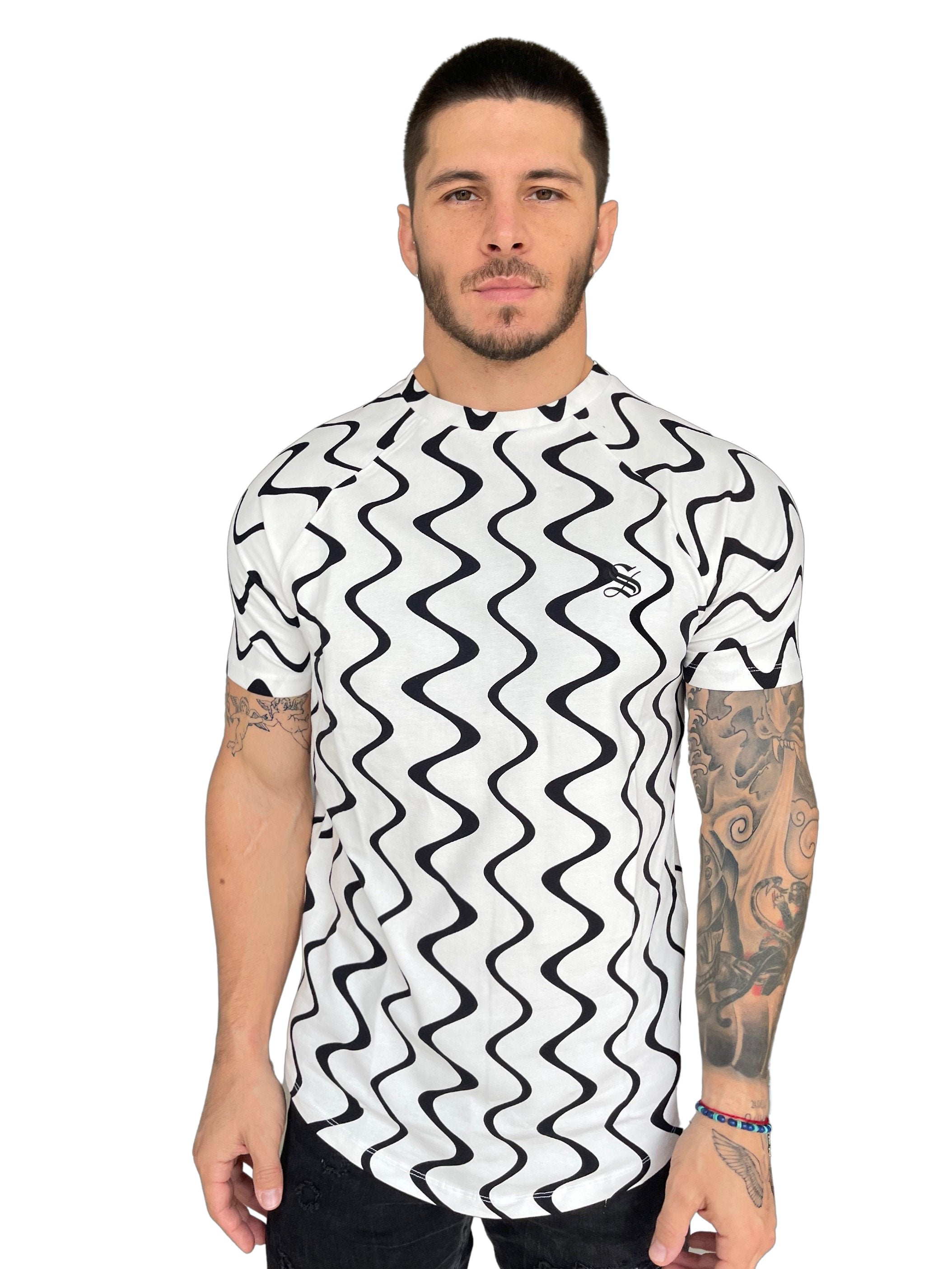 Frappe - White T-shirt for Men - Sarman Fashion - Wholesale Clothing Fashion Brand for Men from Canada