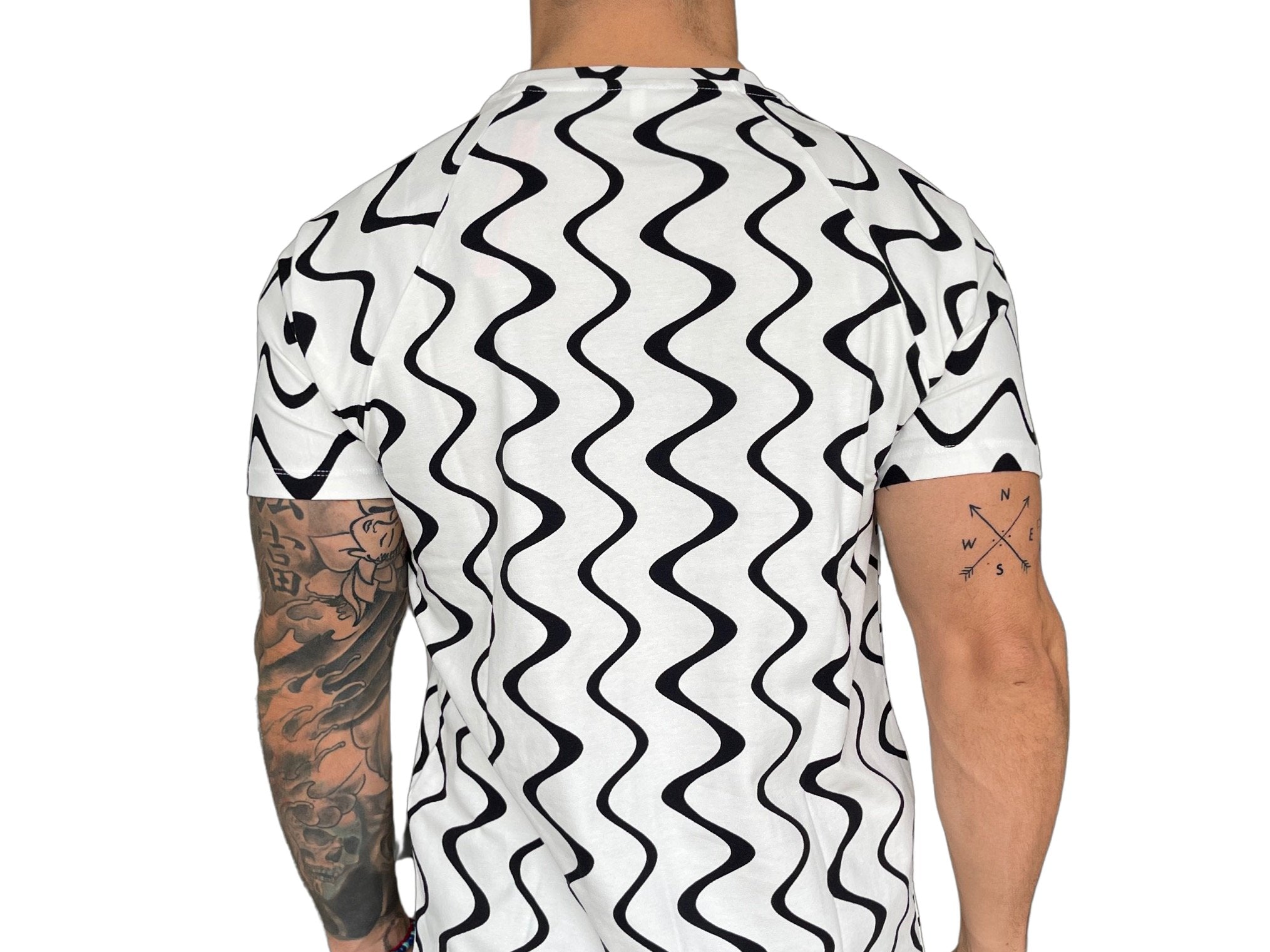 Frappe - White T-shirt for Men - Sarman Fashion - Wholesale Clothing Fashion Brand for Men from Canada