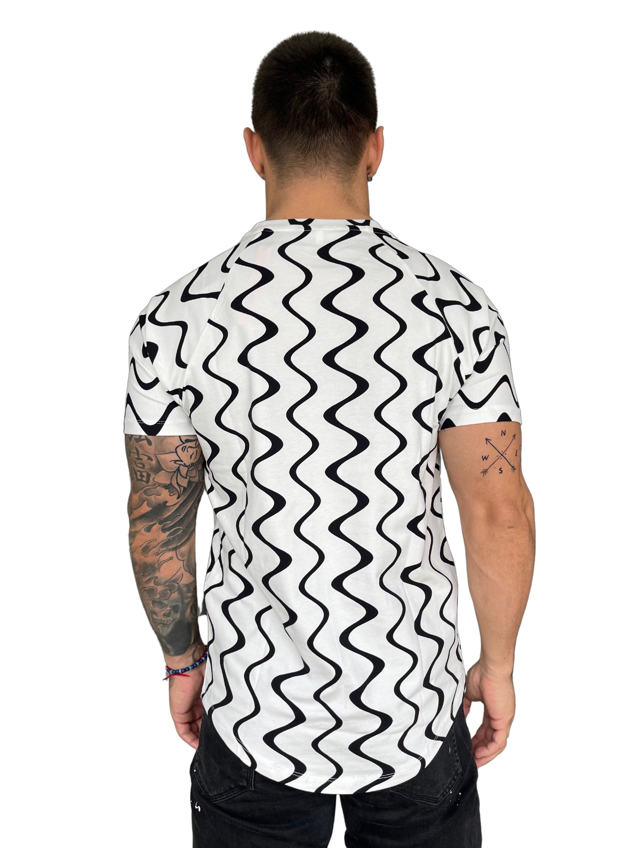 Frappe - White T-shirt for Men - Sarman Fashion - Wholesale Clothing Fashion Brand for Men from Canada