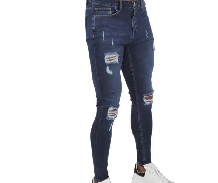 Freely - Dark Blue Skinny Jeans for Men (PRE-ORDER DISPATCH DATE 25 September 2024) - Sarman Fashion - Wholesale Clothing Fashion Brand for Men from Canada