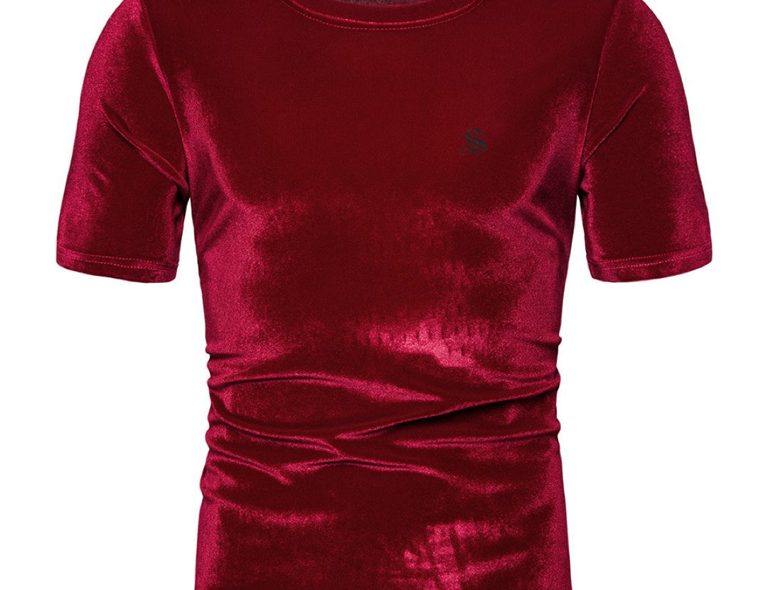 Frussi - Velvet T-Shirt for Men - Sarman Fashion - Wholesale Clothing Fashion Brand for Men from Canada