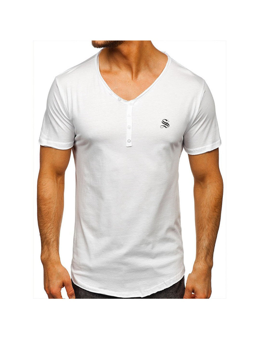 FSM - V-Neck T-Shirt for Men - Sarman Fashion - Wholesale Clothing Fashion Brand for Men from Canada