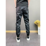 FTEW - Black Pu-Leather Pant’s for Men - Sarman Fashion - Wholesale Clothing Fashion Brand for Men from Canada