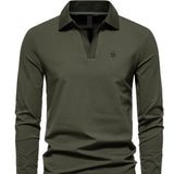 Fuifo - Long Sleeves Polo Shirt for Men - Sarman Fashion - Wholesale Clothing Fashion Brand for Men from Canada