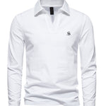 Fuifo - Long Sleeves Polo Shirt for Men - Sarman Fashion - Wholesale Clothing Fashion Brand for Men from Canada