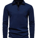 Fuifo - Long Sleeves Polo Shirt for Men - Sarman Fashion - Wholesale Clothing Fashion Brand for Men from Canada