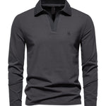 Fuifo - Long Sleeves Polo Shirt for Men - Sarman Fashion - Wholesale Clothing Fashion Brand for Men from Canada