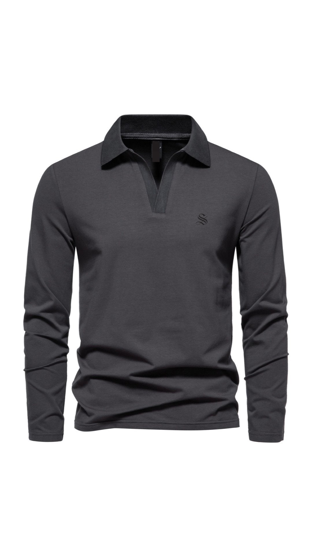 Fuifo - Long Sleeves Polo Shirt for Men - Sarman Fashion - Wholesale Clothing Fashion Brand for Men from Canada