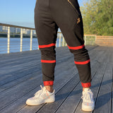 Fury - Black/Red Joggers for Men (PRE-ORDER DISPATCH DATE 25 September 2024) - Sarman Fashion - Wholesale Clothing Fashion Brand for Men from Canada
